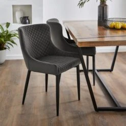 Montreal Set Of 2 Dining Chairs, Velvet 21 Montreal Set Of 2 Dining Chairs, Velvet -Habitat Store 30876149 alt01