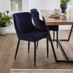 Montreal Set Of 2 Dining Chairs, Velvet 33 Montreal Set Of 2 Dining Chairs, Velvet -Habitat Store 30876150 alt01