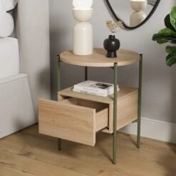 Elody 1 Drawer Bedside Table -Habitat Store 30876296 alt02
