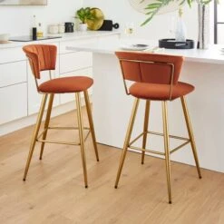 Kendall Bar Stool, Velvet -Habitat Store 30876307
