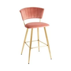 Kendall Bar Stool, Velvet -Habitat Store 30876311 alt05