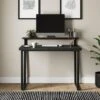 Freddie Black Step Up Shelf Desk -Habitat Store 30876535