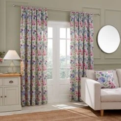 Summer Bloom Pencil Pleat Curtains -Habitat Store 30876597 alt01