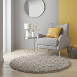 Cloud Washable Shaggy Round Rug -Habitat Store 30877423