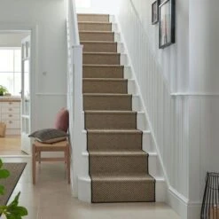 Diamond Jute Border Stair Runner -Habitat Store 30877534