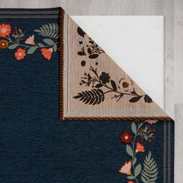 Camellia Floral Border Rug 21 Camellia Floral Border Rug - Image 19