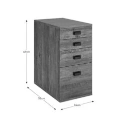 Fulton 4 Drawers Storage Unit, Pine -Habitat Store 30878037 alt09