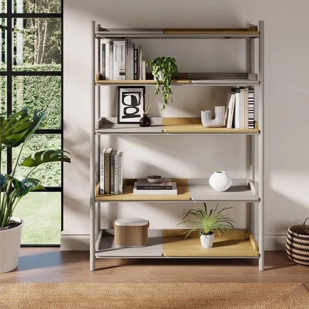 Halsey Tall Shelving Unit, Oak Effect 3 Halsey Tall Shelving Unit, Oak Effect