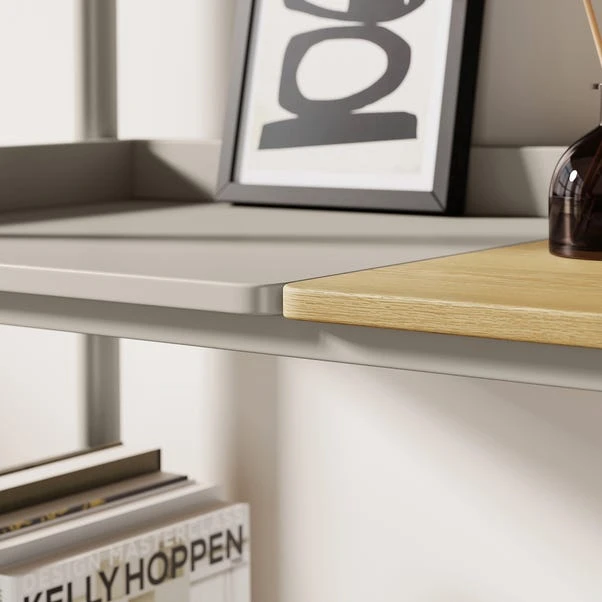 Halsey Tall Shelving Unit, Oak Effect 5 Halsey Tall Shelving Unit, Oak Effect - Image 3