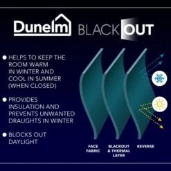 Rotterdam Herringbone Blackout Eyelet Curtains -Habitat Store 30879203 alt07