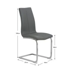 Set Of 2 Jamison Dining Chairs, Faux Leather 27 Set Of 2 Jamison Dining Chairs, Faux Leather -Habitat Store 30882337 alt09