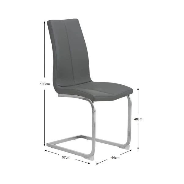 Set Of 2 Jamison Dining Chairs, Faux Leather 10 Set Of 2 Jamison Dining Chairs, Faux Leather - Image 8