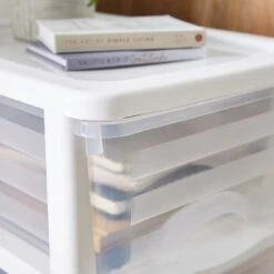 Plastic 4 Drawer Storage Tower Unit -Habitat Store 30882377 alt01