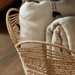 Set Of 2 Scalloped Paper Rope Baskets -Habitat Store 30882526 alt01