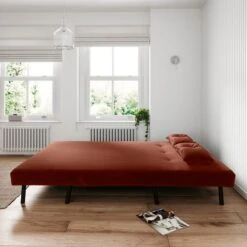 Phoebe Velvet Double Sofa Bed -Habitat Store 30882536 alt02