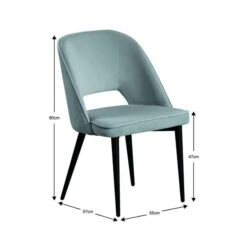 Lillia Velvet Dining Chair -Habitat Store 30882773 alt09