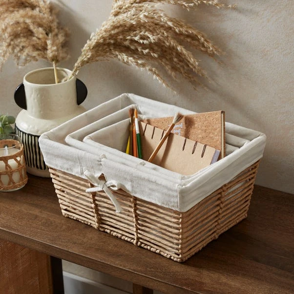 Set Of 3 Rectangle Purity Baskets 11 Set Of 3 Rectangle Purity Baskets - Image 9