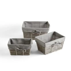 Set Of 3 Rectangle Purity Baskets 17 Set Of 3 Rectangle Purity Baskets -Habitat Store 30882785 alt02