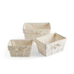 Set Of 3 Rectangle Purity Baskets 14 Set Of 3 Rectangle Purity Baskets -Habitat Store 30882786 alt02
