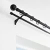 Ashton Double Layer Extendable Metal Curtain Pole With Rings -Habitat Store 30883053