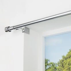 No Drills Stud Extendable Metal Eyelet Curtain Pole -Habitat Store 30883177