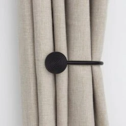 Ribbed Metal Curtain Holdbacks -Habitat Store 30883206