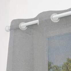 No Drills Extendable Metal Eyelet Curtain Pole -Habitat Store 30883207 alt04