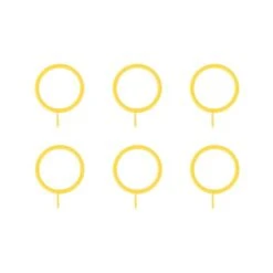 Oslo Pack Of 6 22/25mm Curtain Rings -Habitat Store 30883249 alt02