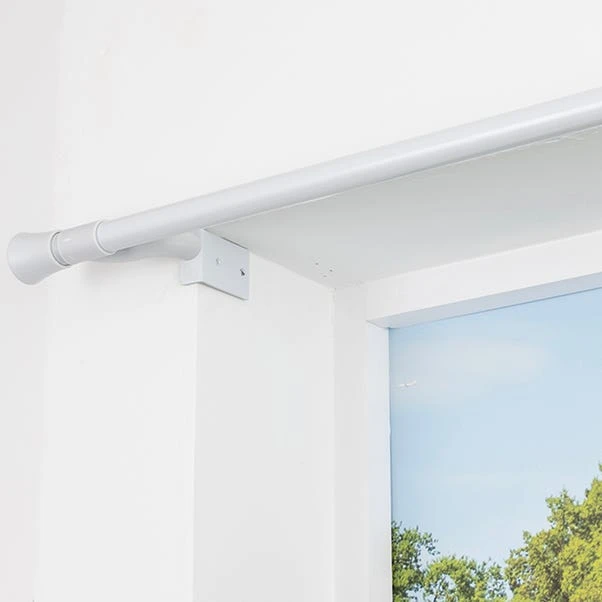 No Drills Trumpet Extendable Metal Eyelet Curtain Pole 15 No Drills Trumpet Extendable Metal Eyelet Curtain Pole - Image 13