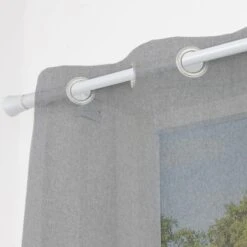 No Drills Trumpet Extendable Metal Eyelet Curtain Pole 36 No Drills Trumpet Extendable Metal Eyelet Curtain Pole -Habitat Store 30883265 alt02