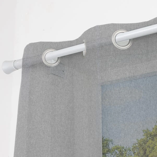 No Drills Trumpet Extendable Metal Eyelet Curtain Pole 19 No Drills Trumpet Extendable Metal Eyelet Curtain Pole - Image 17