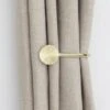 Ribbed Metal Curtain Holdbacks 1 Ribbed Metal Curtain Holdbacks -Habitat Store 30883271