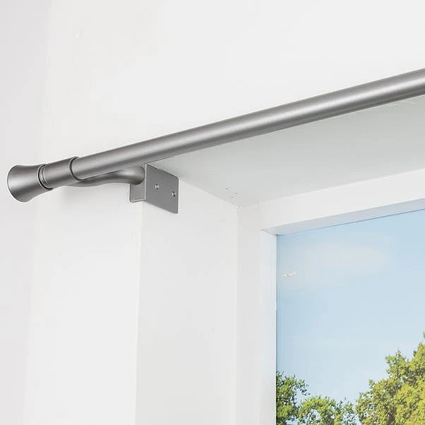 No Drills Trumpet Extendable Metal Eyelet Curtain Pole 9 No Drills Trumpet Extendable Metal Eyelet Curtain Pole - Image 7