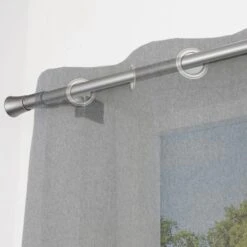 No Drills Trumpet Extendable Metal Eyelet Curtain Pole 32 No Drills Trumpet Extendable Metal Eyelet Curtain Pole -Habitat Store 30883291 alt04