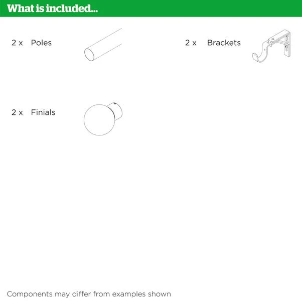 No Drills Trumpet Extendable Metal Eyelet Curtain Pole 14 No Drills Trumpet Extendable Metal Eyelet Curtain Pole - Image 12