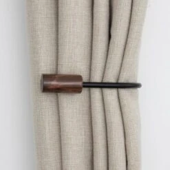 Marble Matt Black Curtain Holdbacks -Habitat Store 30883344