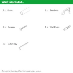 Kids Room Darkening Extendable Metal Eyelet Curtain Pole -Habitat Store 30883346 alt09