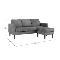 Jacob Faux Leather Compact Corner Chaise Sofa 15 Jacob Faux Leather Compact Corner Chaise Sofa -Habitat Store 30885982 alt09