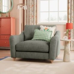 Hattie Tonal Plush Chenille Snuggle Sofa 31 Hattie Tonal Plush Chenille Snuggle Sofa -Habitat Store 30886159