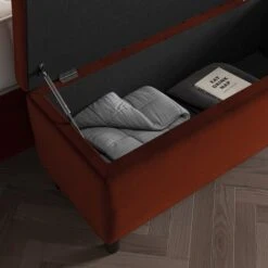 Alara Velvet End Of Bed Storage Ottoman 24 Alara Velvet End Of Bed Storage Ottoman -Habitat Store 30886278 alt02