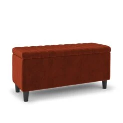 Alara Velvet End Of Bed Storage Ottoman 27 Alara Velvet End Of Bed Storage Ottoman -Habitat Store 30886278 alt05