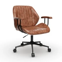Clement Faux Leather Office Chair -Habitat Store 30886352 alt05