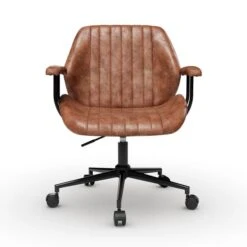 Clement Faux Leather Office Chair -Habitat Store 30886352 alt06