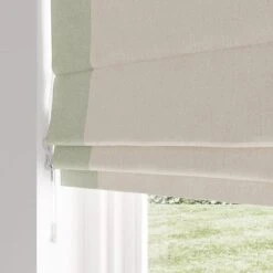 Luna Bordered Blackout Roman Blind 40 Luna Bordered Blackout Roman Blind -Habitat Store 30887070 alt04