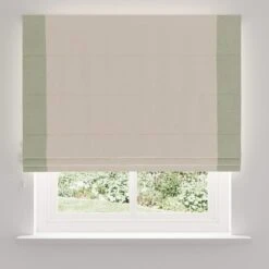 Luna Bordered Blackout Roman Blind 28 Luna Bordered Blackout Roman Blind -Habitat Store 30887087 alt03