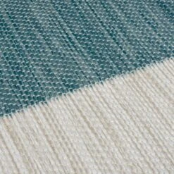 Striped Reversible Indoor Outdoor Blue & Yellow Rug -Habitat Store 30887454 alt01