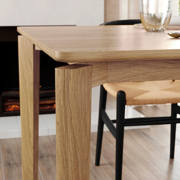 Hudson 6-8 Seater Rectangular Extendable Dining Table, Oak 7 Hudson 6-8 Seater Rectangular Extendable Dining Table, Oak - Image 5