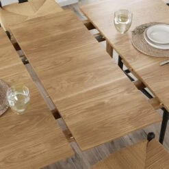 Hudson 2-4 Seater Square Extendable Dining Table, Oak 24 Hudson 2-4 Seater Square Extendable Dining Table, Oak -Habitat Store 30888477 alt03