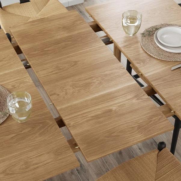 Hudson 2-4 Seater Square Extendable Dining Table, Oak 6 Hudson 2-4 Seater Square Extendable Dining Table, Oak - Image 4