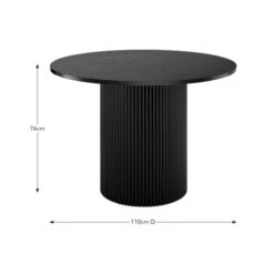 Amari 4 Seater Round Dining Table -Habitat Store 30888611 alt09